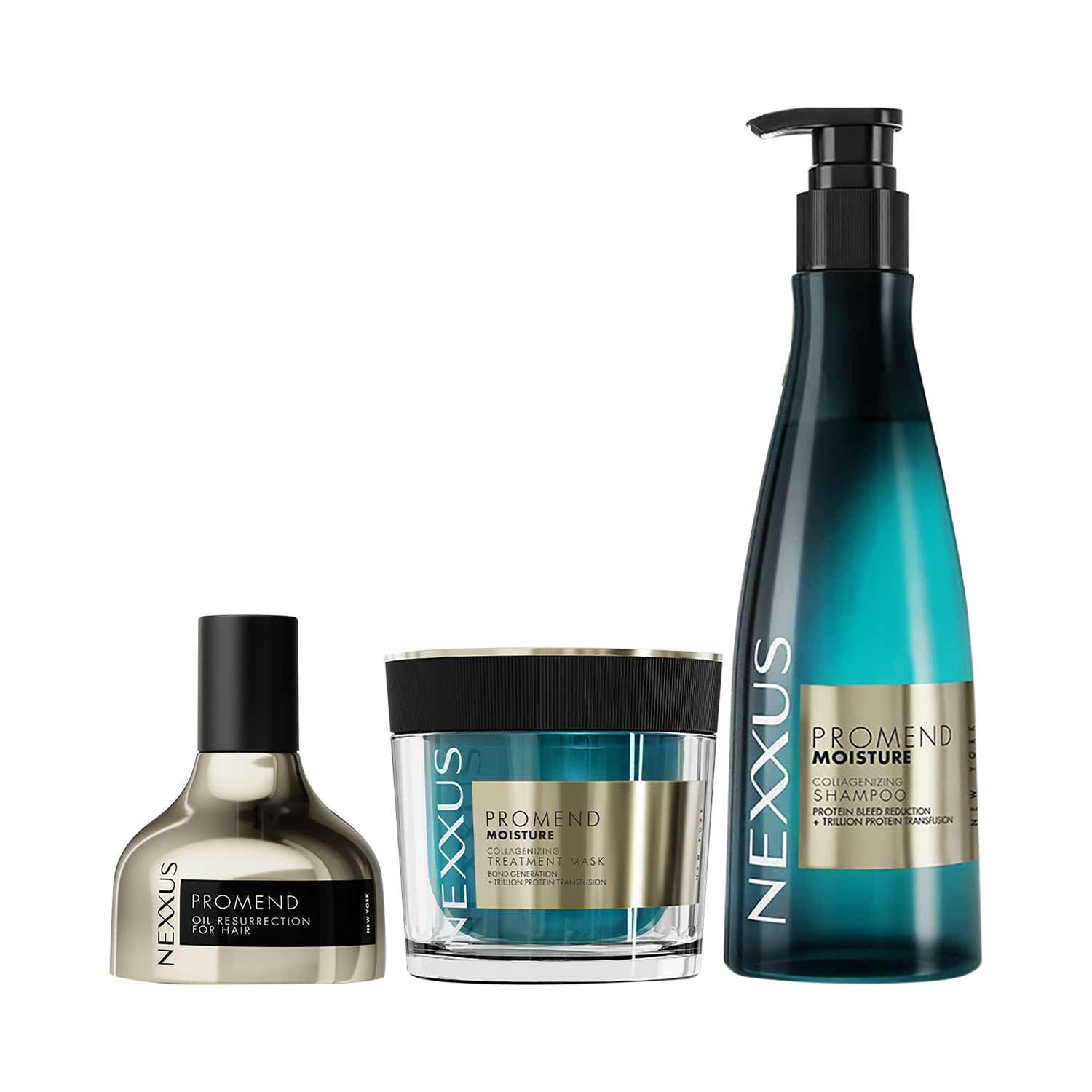 Nexxus | Nexxus Promend Moisture Shampoo, Hair Mask & Serum Combo