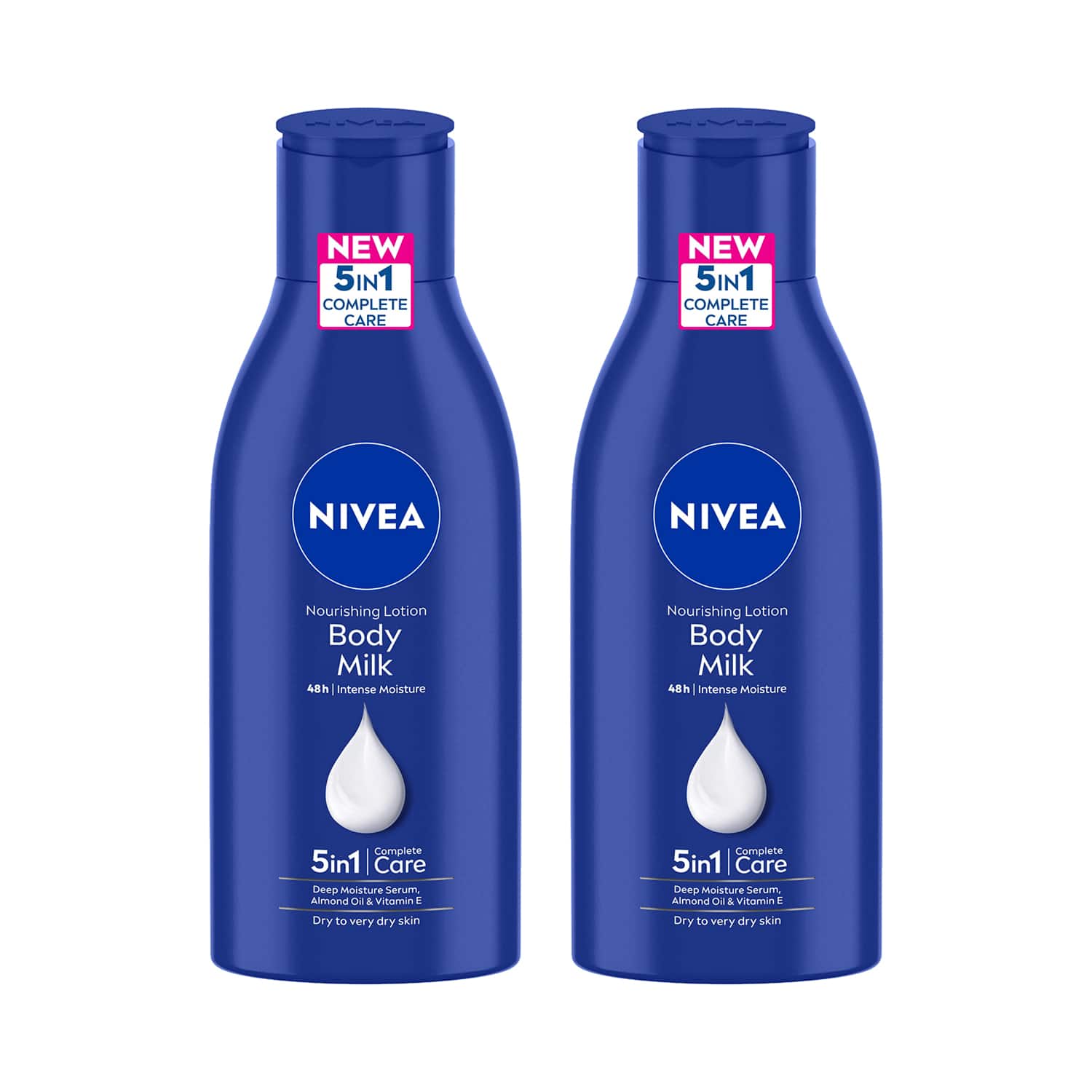 Nivea | Nivea Body Milk Nourishing Lotion 5 In1 with Deep Moisture Serum (120 ml) (Pack Of 2) Combo