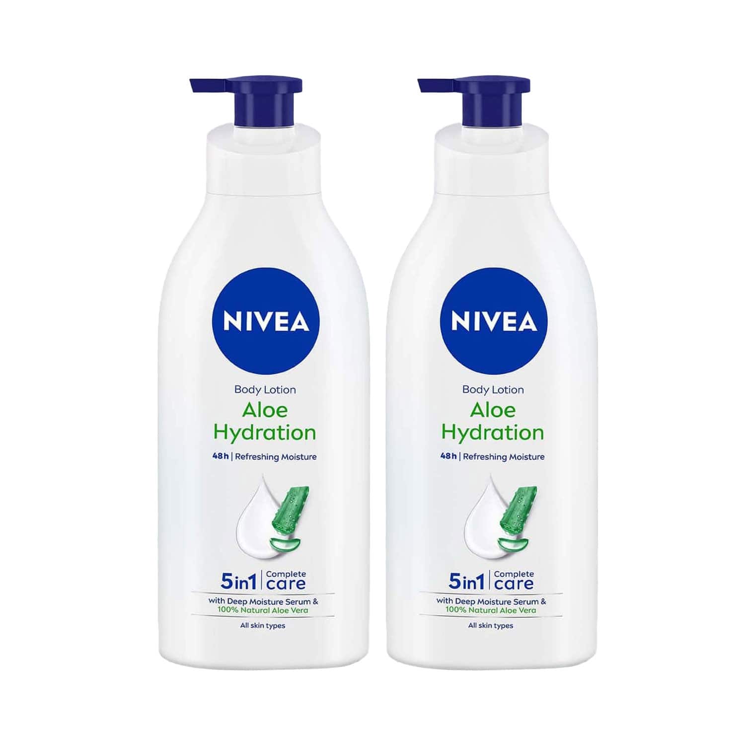Nivea | Nivea Aloe Hydration Body Lotion Pack of 2 Combo (600 ml x 2 )