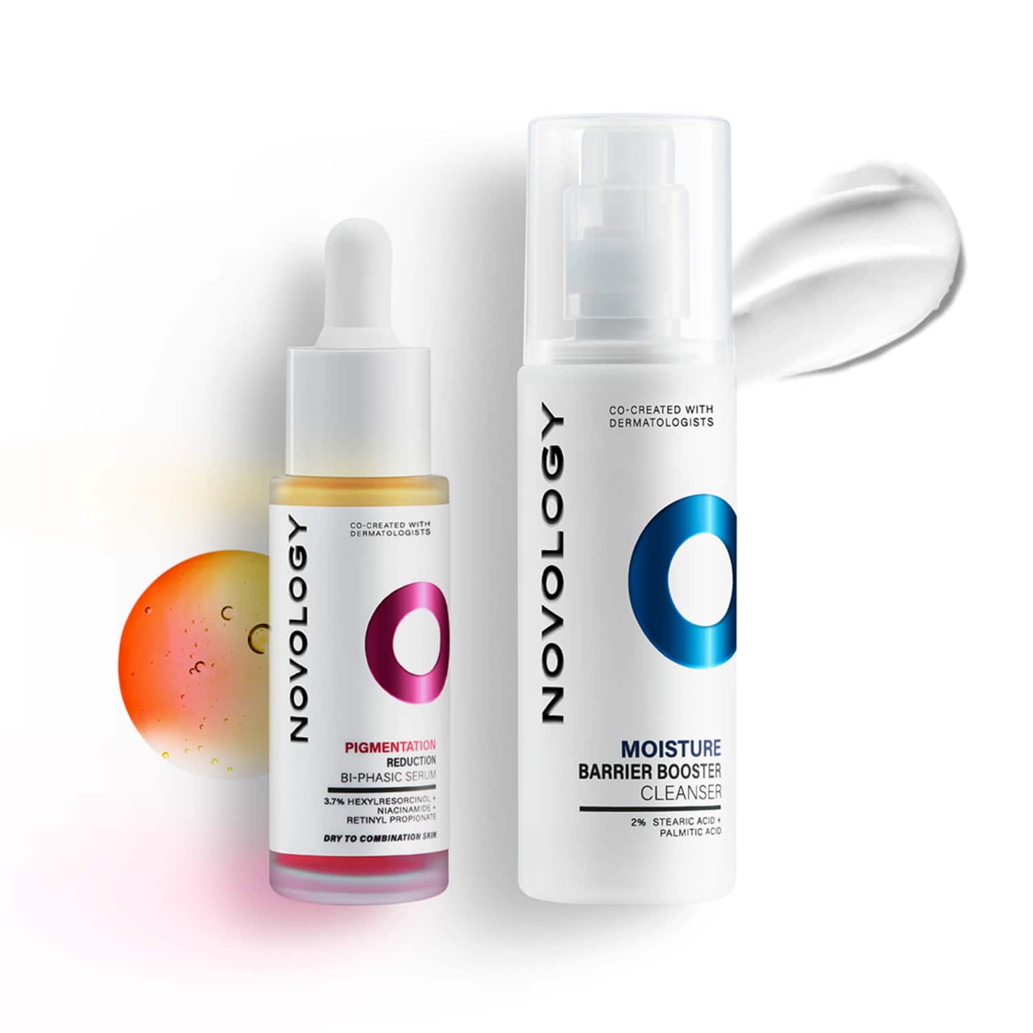 Novology | Novology Moisture Barrier Booster Cleanser + Bi-Phasic Hyper Pigmentation Serum Combo