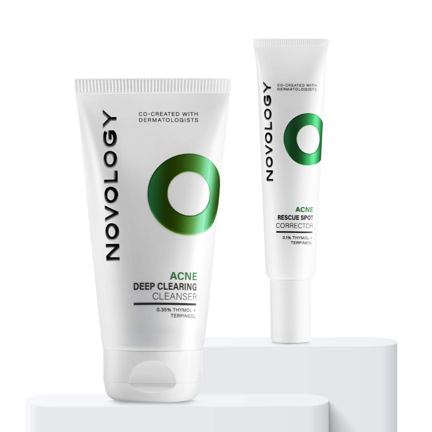 Novology | Novology Acne Reduction Cleanser + Acne Spot Corrector Gel Combo