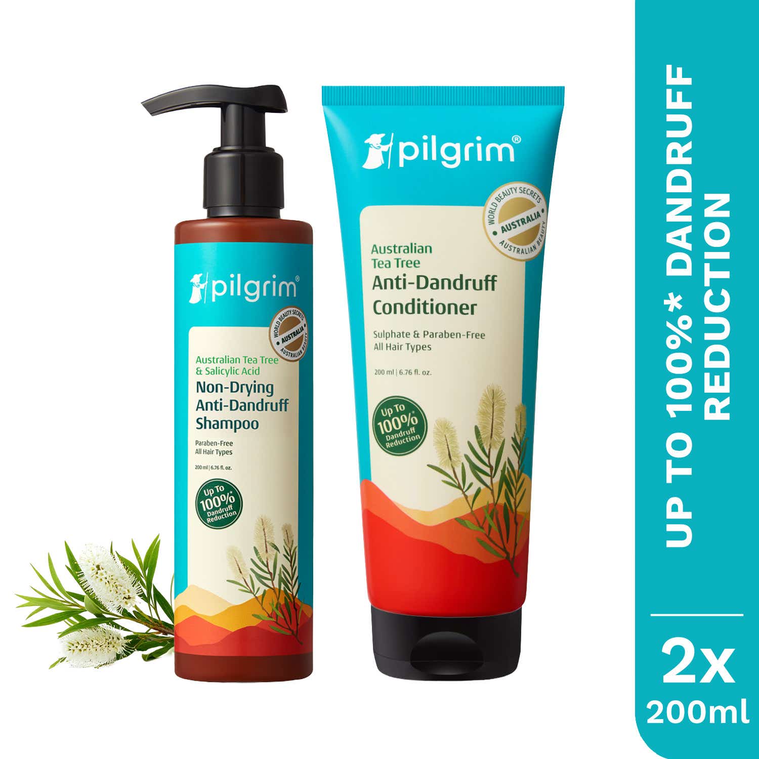 Pilgrim | Pilgrim Anti-Dandruff Care Duo|Anti-Dandruff Shampoo & Conditioner Combo