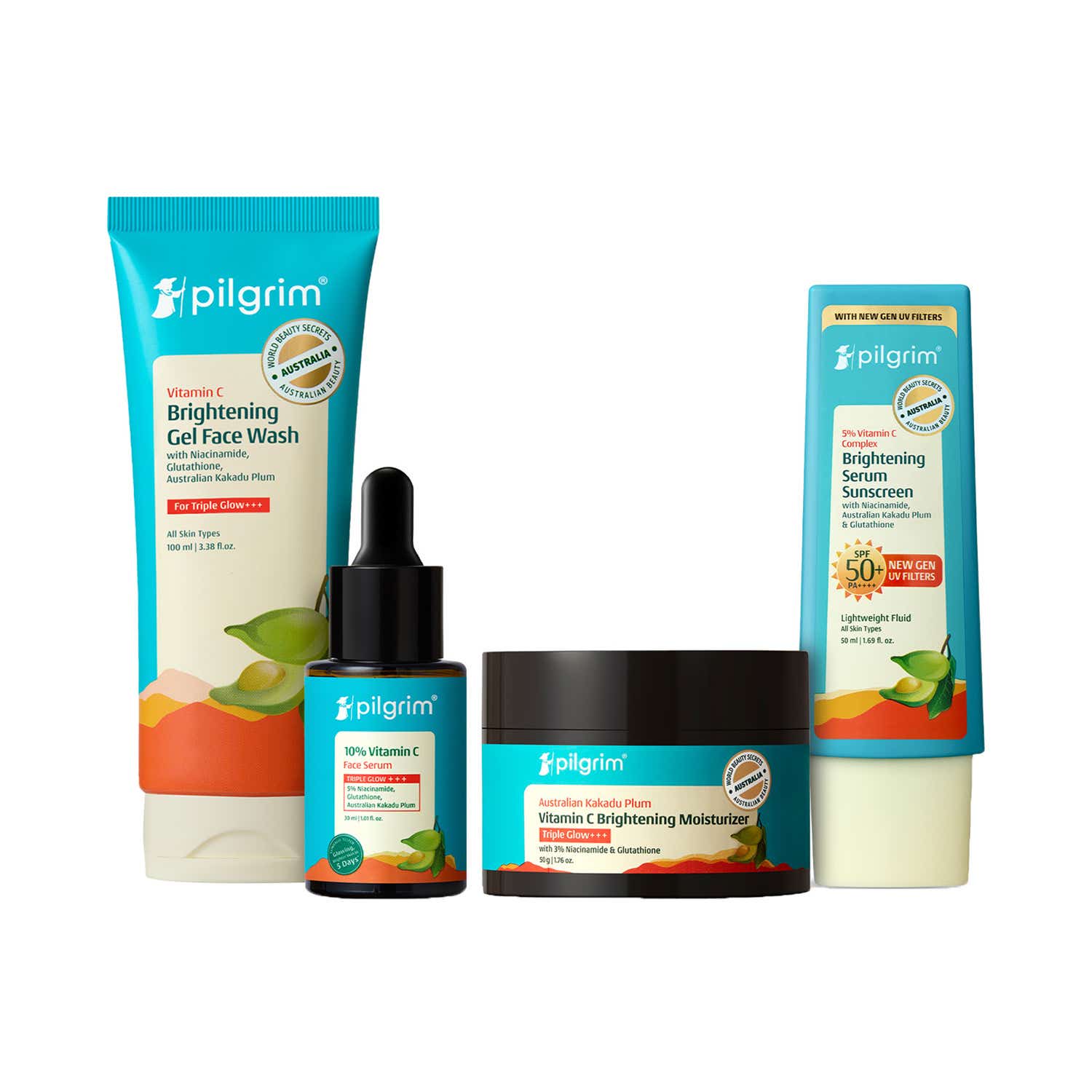 Pilgrim | Pilgrim Vitamin C Glowing Ritual CSMS Combo