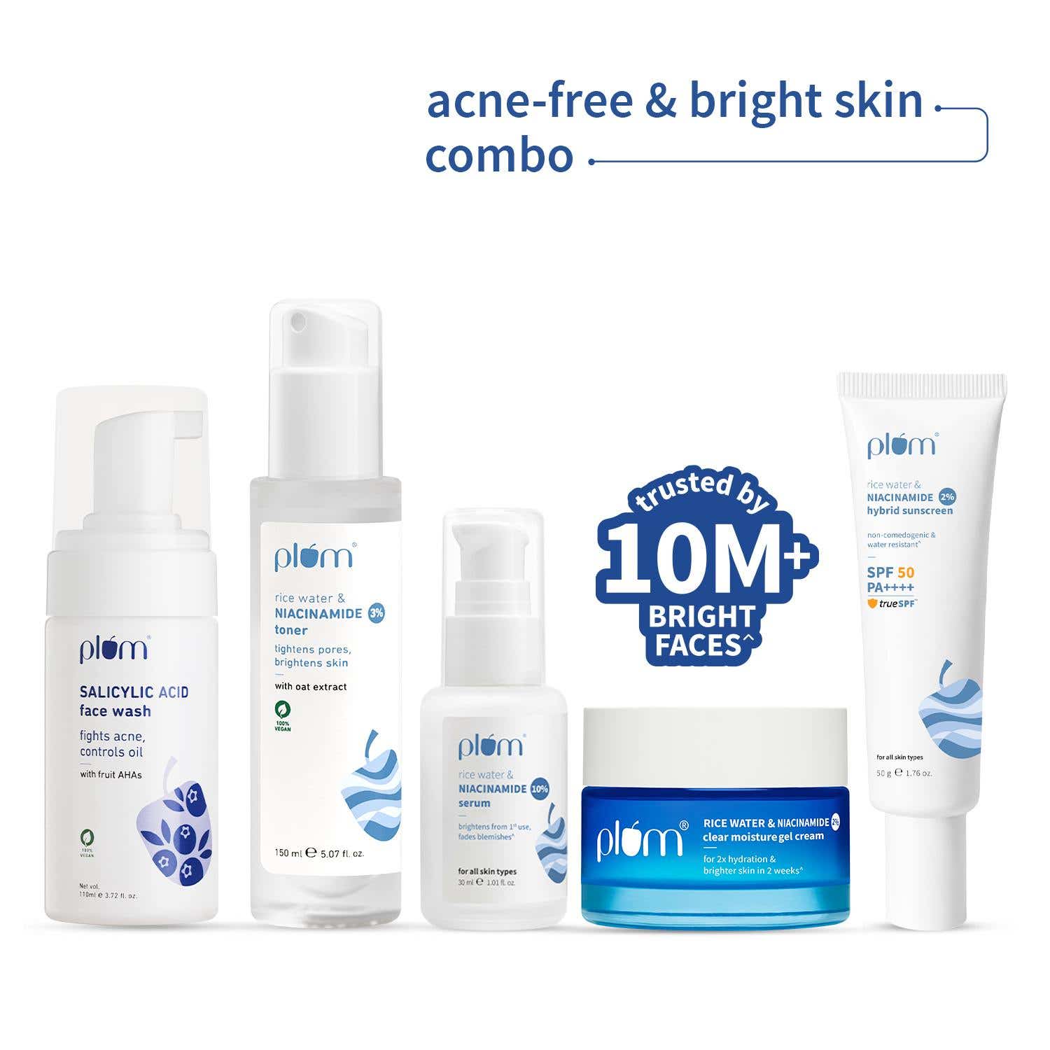 Plum | Plum Bright & Clear Skin Combo with Niacinamide & Salicylic Acid