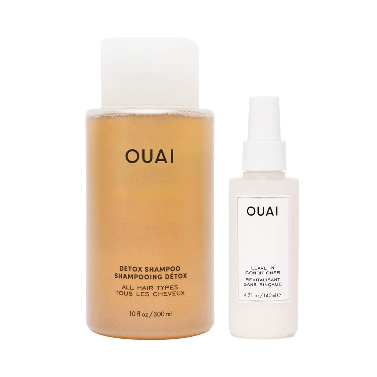 OUAI | OUAI Leave in Conditioner (140 ml) and Detox Shampoo (300 ml) Combo