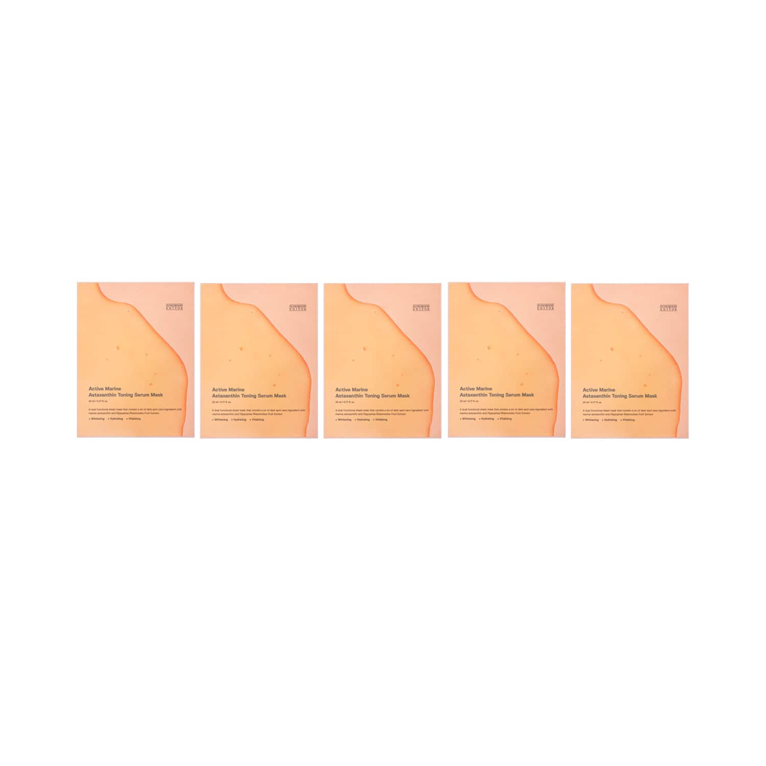 Sungboon Editor | Sungboon Editor Active Marine Astaxanthin Toning Serum Mask (Pack of 5)