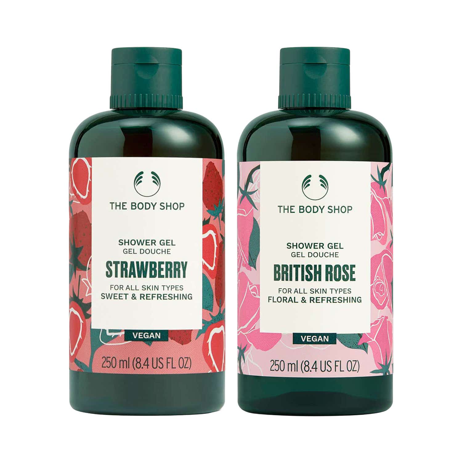 The Body Shop | The Body Shop Strawberry & British rose Shower gel Combo
