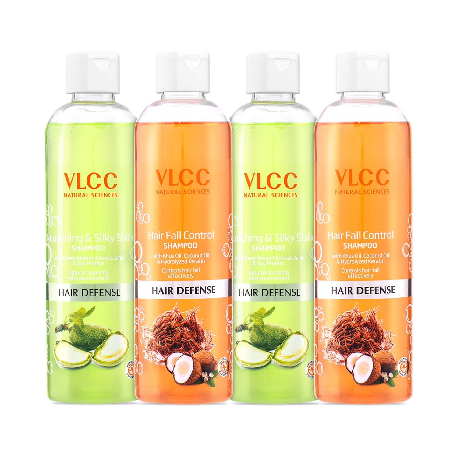 VLCC | VLCC Nourishing and Silky Shine & Hair Fall Control Shampoo Combo