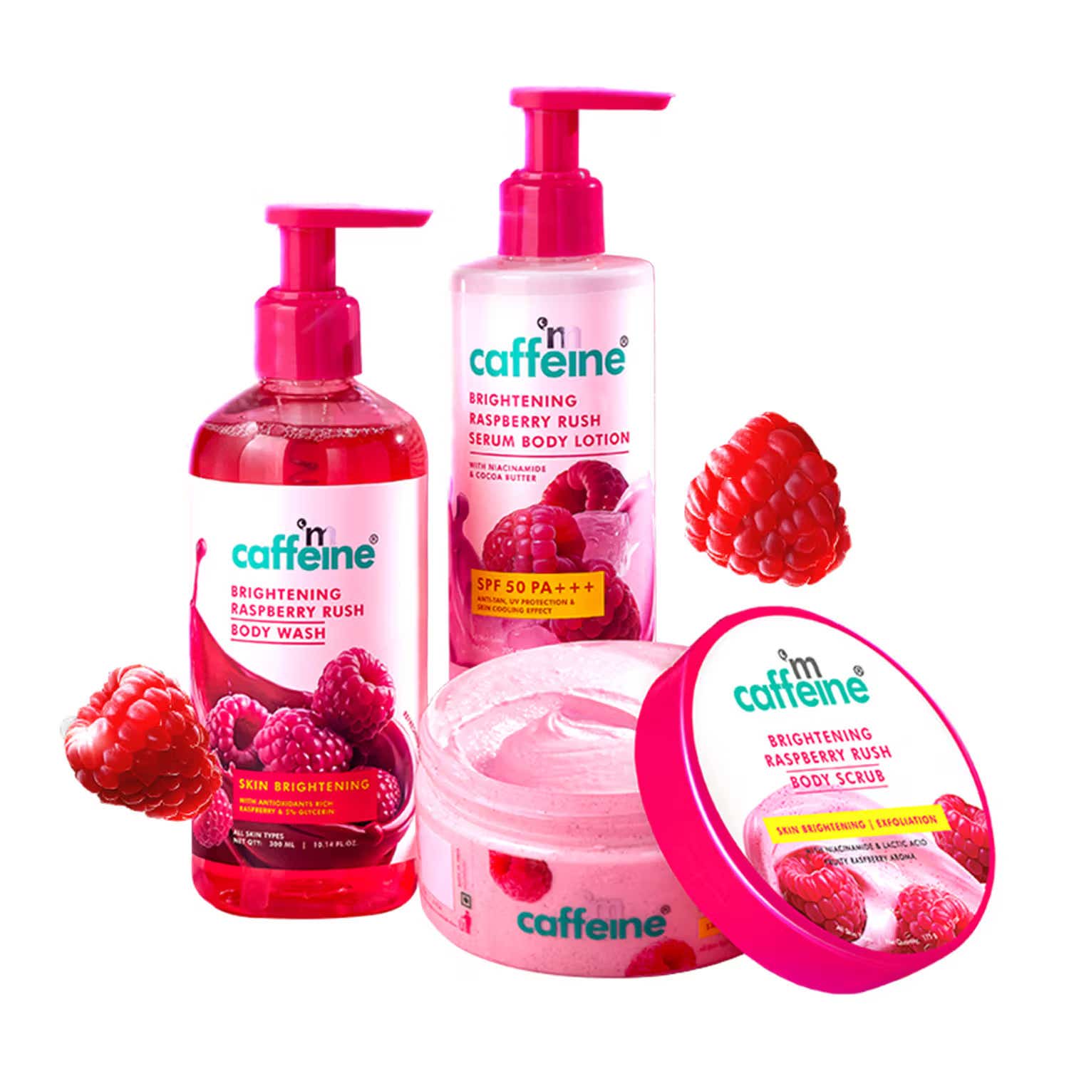 mCaffeine | MCaffeine Raspberry Combo - Pack of 3 Combo