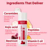 Aravi Organic Lip Care Trio - Lip Scrub, Tinted & Non-Tinted Balm Combo for Soft, Nourished Lips