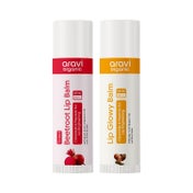 Aravi Organic Lip Care Combo - Beetroot Tinted Lip Balm + Non-Tinted Lip Balm (2 x 5 g)