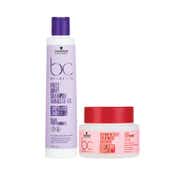 Schwarzkopf Professional Bonacure Frizz Away Shampoo and Repair Rescue Treatment Combo