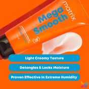 Matrix Mega Smooth Shampoo, Conditioner & Serum Combo, Defy Frizz For 4 Days, For All Hair Types