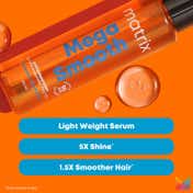 Matrix Mega Smooth Shampoo, Conditioner & Serum Combo, Defy Frizz For 4 Days, For All Hair Types