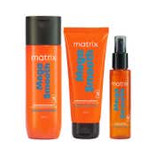 Matrix Mega Smooth Shampoo, Conditioner & Serum Combo, Defy Frizz For 4 Days, For All Hair Types