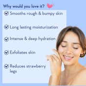 WishCare AHA + BHA Exfoliating Body Lotion for Strawberry Skin- For Skin Detan (200 ml x 2)