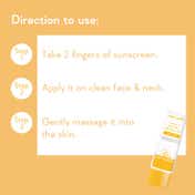 WishCare Vitamin C Pure Glow Brightening Sunscreen for Dry Skin SPF50 PA++In Vivo Tested (50 ml x 2)