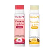 WishCare Ceramide Lip Balm Duo For Dark Pigmented Lips with SPF50PA+++ -Natural & Tinted (5 g each)