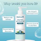 WishCare Hydrating AHA BHA Anti Dandruff Shampoo & Ceramide Conditioner (250 ml + 200 ml)