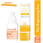 WishCare Brightening Face Duo Vitamin C SPF50 Face Sunscreen + Serum-Reduces Pigmentation(30ml+50ml)