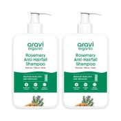 Aravi Organic Rosemary Hair Growth Shampoo For Healthy Hair & Nourish Your Scalp Pack of 2 Combo
