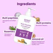 Aravi Organic Multi Peptide Anti Hairfall Shampoo & Conditioner Combo Pack (200 ml + 200 ml)
