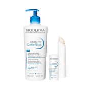 Bioderm Soothing care for Skin & Lips with Atoderm Creme Ultra (500 ml) & Lip Balm 4g Combo