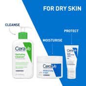 CeraVe Facewash & Moisturizer with Ceramides - Daily Skincare Routine for Normal To Dry Skin Combo