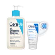 CeraVe Salicylic Acid Face Wash & Barrier Repair Moisturizing Cream for Dry Skin Combo