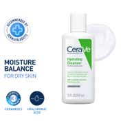 CeraVe Hydrating cleanser Non-Foaming Face Wash For Dry Skin Combo
