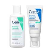 Cerave Oil Control Gel Moisturizer & Foaming Face wash Skincare for Oily & Combination Skin Combo