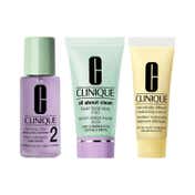 Clinique 3-Step Daily Skincare Essentials Combo for Combination to Oily Skin