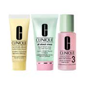 Clinique 3-Step Daily Skincare Essentials Combo for Dry to Combination Skin