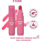 Etude Dear Darling Marker Tint 04 Milk Strawberry & Innisfree No Sebum Mineral Powder Combo