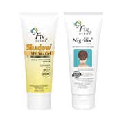 Fixderma Shadow Sunscreen SPF 50 Gel with Nigrifix Cream for Dark Underarm- 140 ml Combo