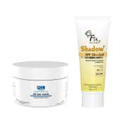 FCL Detan Face Mask with Fixderma Shadow Sunscreen SPF 50 Gel- 140 ml Combo