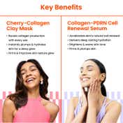 Foxtale Collagen Boost Duo Collagen-PDRN Cell Renewal Serum + Cherry-Collagen Clay Mask Combo