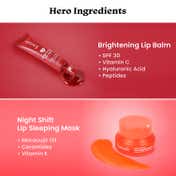 Foxtale Night Shift Brighten & Repair Lips Day to Night Combo