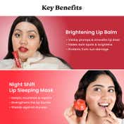 Foxtale Night Shift Brighten & Repair Lips Day to Night Combo
