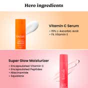 Foxtale Vitamin C Glow Serum and Moisturiser Combo – Brighten & Hydrate