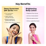 Foxtale Pre-Holi Glow Pack Combo -  Sunscreen, Moisturizer, Face Wash & Body Lotion