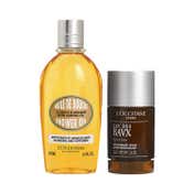 L'occitane Almond & Baux Fresh Essentials Duo Shower Oil & Deo Combo