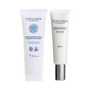 L'occitane Shea & Reine Blanche Brightening Protection Duo Cleansing Cream & SPF Combo