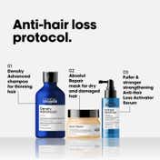 L'OREAL PROFESSIONNEL Anti-Hair Loss Regime-Density Advanced Shampoo, Mask, Aminexil Advanced Combo