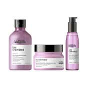 L'OREAL PROFESSIONNEL Liss Unlimited Shampoo (300ml), Hair Mask (250g) & Hair Serum (125ml) Combo