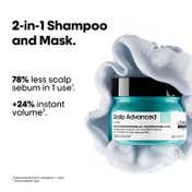 L'OREAL PROFESSIONNEL Scalp Anti-Oiliness Shampoo (300 ml), 2-In-1 Deep Purifier Clay (250 g) Combo