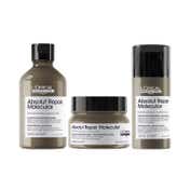 L'OREAL PROFESSIONNEL Absolut Repair Molecular Sulfate-Free Shampoo, Mask & Leave-In Cream (650 ml)
