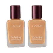 Lakme Perfecting Liquid Foundation Natural Coral (27 ml) - (Pack of 2)