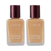 Lakme Perfecting Liquid Foundation Natural Pearl (27 ml) - (Pack of 2)