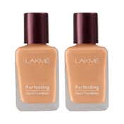 Lakme Perfecting Liquid Foundation Natural Shell (27 ml) - (Pack of 2)